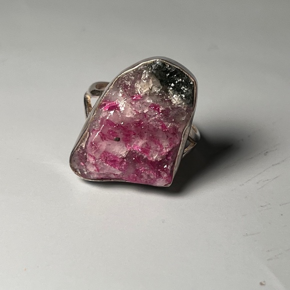 Jewelry - Raw Red, White & Green Watermelon Tourmaline Ring